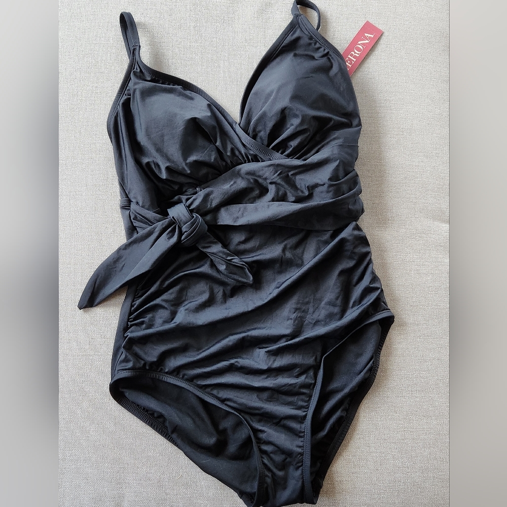 Merona Black 1 pc Swimsuit